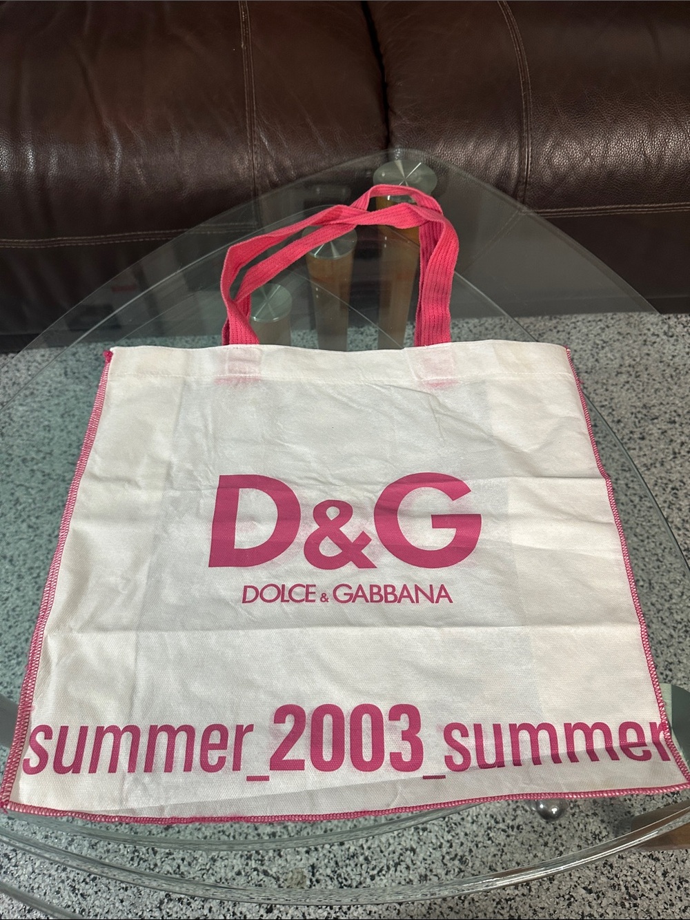 Vintage 2003 Dolce & Gabbana D&G Summer Promotional Tote Bag